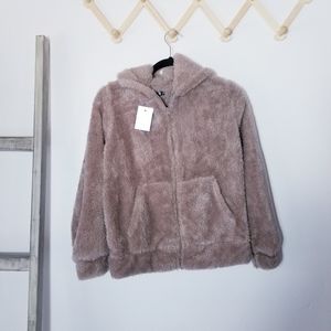 NWT LEMITE SOFT COZY TANISH BROWN COAT SIZE SMALL